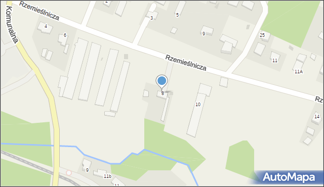 Lubicz Górny, Rzemieślnicza, 8, mapa Lubicz Górny