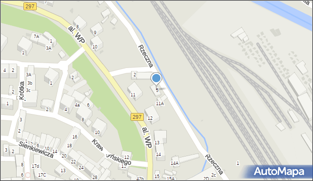 Lwówek Śląski, Rzeczna, 5, mapa Lwówek Śląski