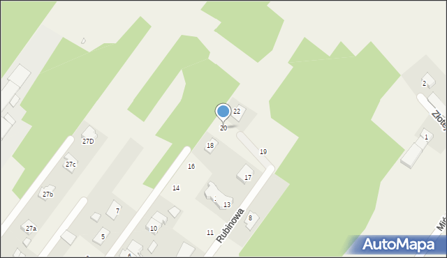 Majdan, Rzymska, 20, mapa Majdan