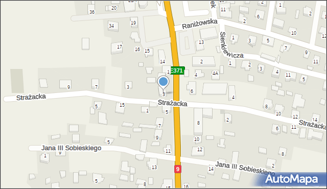 Majdan Królewski, Rzeszowska, 3, mapa Majdan Królewski