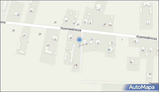 Makowiec, Rzemieślnicza, 17, mapa Makowiec