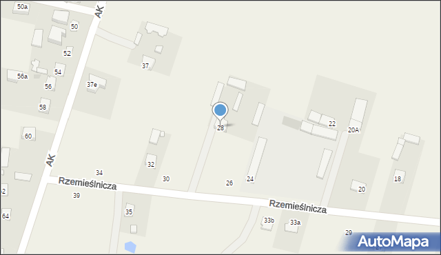 Makowiec, Rzemieślnicza, 28, mapa Makowiec