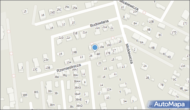 Marki, Rzemieślnicza, 24, mapa Marki
