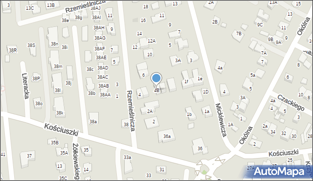 Marki, Rzemieślnicza, 4B, mapa Marki