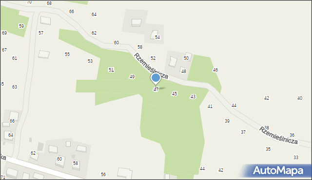 Michałowice, Rzemieślnicza, 47, mapa Michałowice