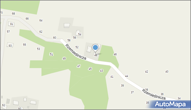 Michałowice, Rzemieślnicza, 48, mapa Michałowice