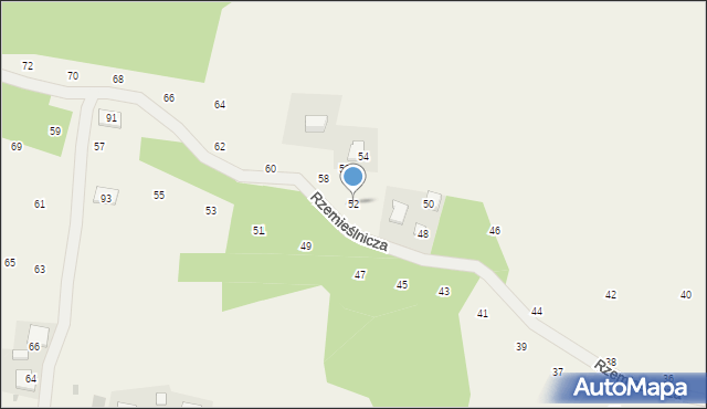 Michałowice, Rzemieślnicza, 52, mapa Michałowice