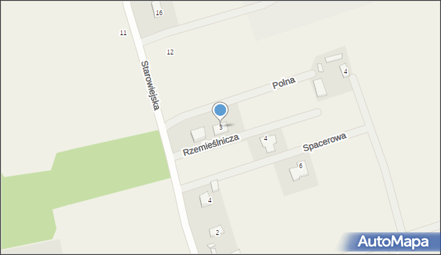 Międzybłocie, Rzemieślnicza, 3, mapa Międzybłocie