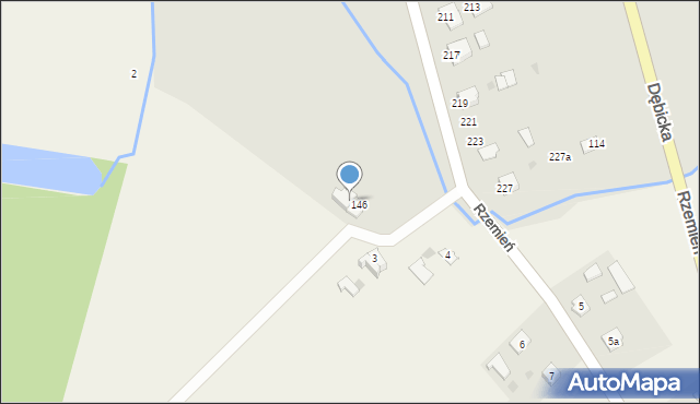 Mielec, Rzochowska, 146a, mapa Mielca