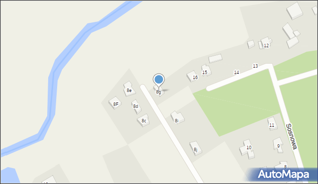 Mosty, Rzeczna, 8g, mapa Mosty