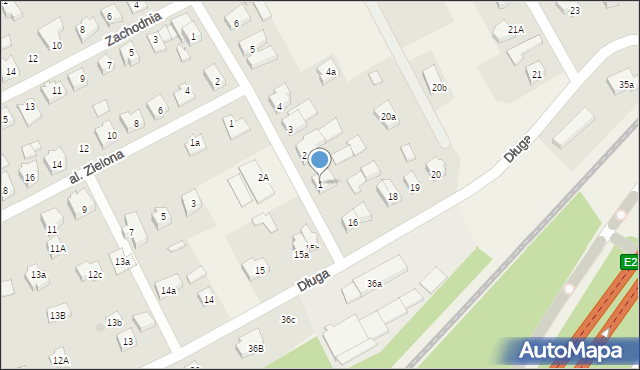 Mosty, Rzeczna, 1, mapa Mosty