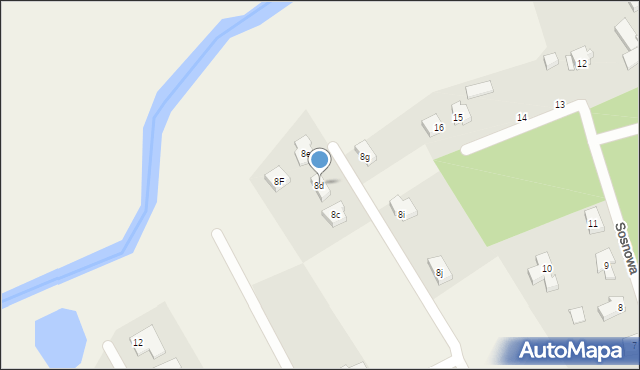 Mosty, Rzeczna, 8d, mapa Mosty