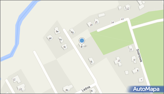 Mosty, Rzeczna, 8i, mapa Mosty