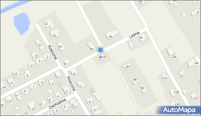 Mosty, Rzeczna, 8P, mapa Mosty