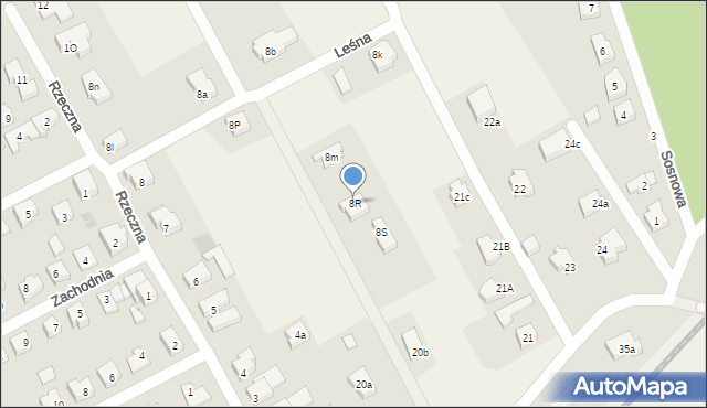 Mosty, Rzeczna, 8R, mapa Mosty