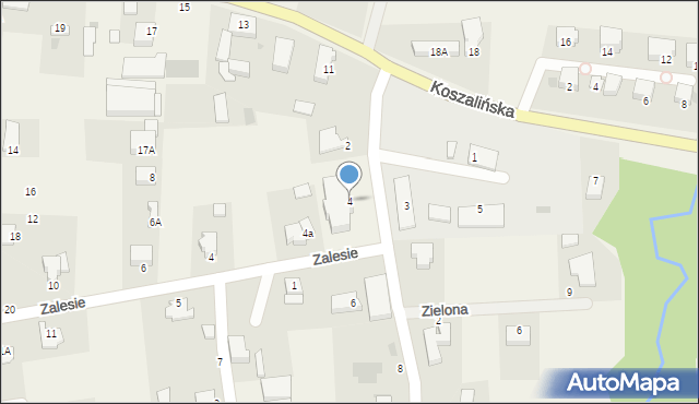 Mścice, Rzemieślnicza, 4, mapa Mścice