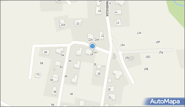 Mścice, Rzemieślnicza, 42, mapa Mścice