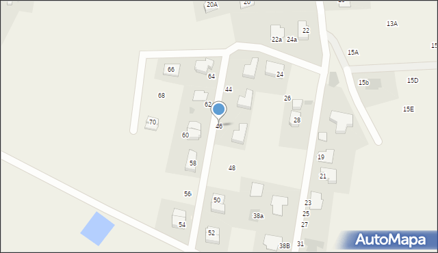 Mścice, Rzemieślnicza, 46, mapa Mścice