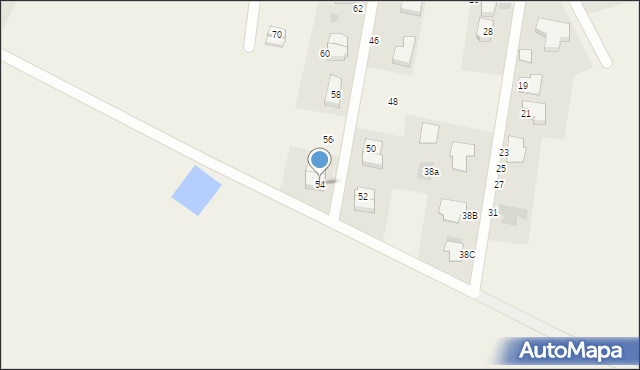 Mścice, Rzemieślnicza, 54, mapa Mścice