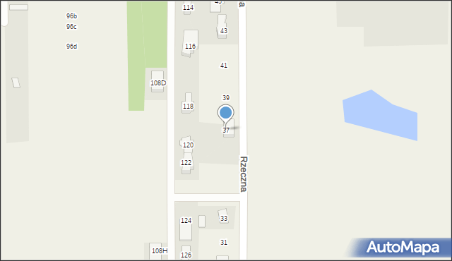 Nadma, Rzeczna, 37, mapa Nadma