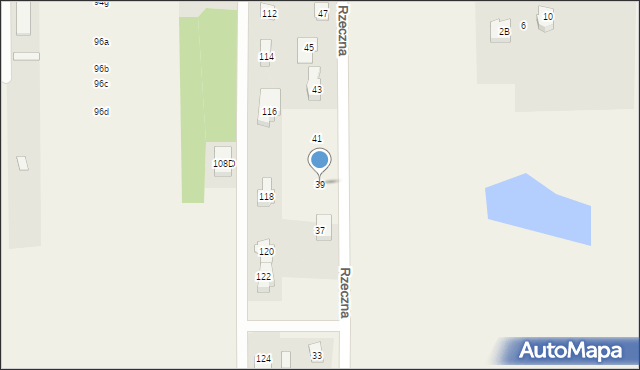 Nadma, Rzeczna, 39, mapa Nadma