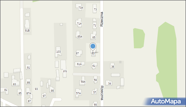 Nadma, Rzeczna, 63, mapa Nadma