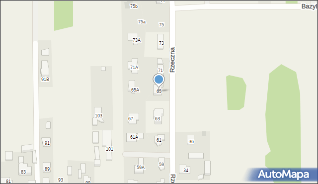 Nadma, Rzeczna, 65, mapa Nadma