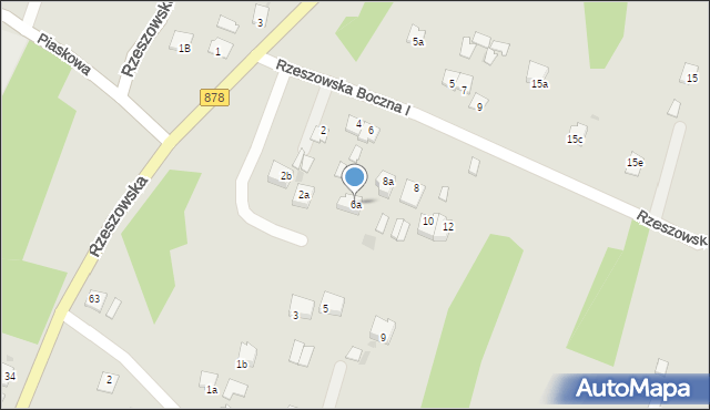 Nisko, Rzeszowska Boczna I, 6a, mapa Nisko