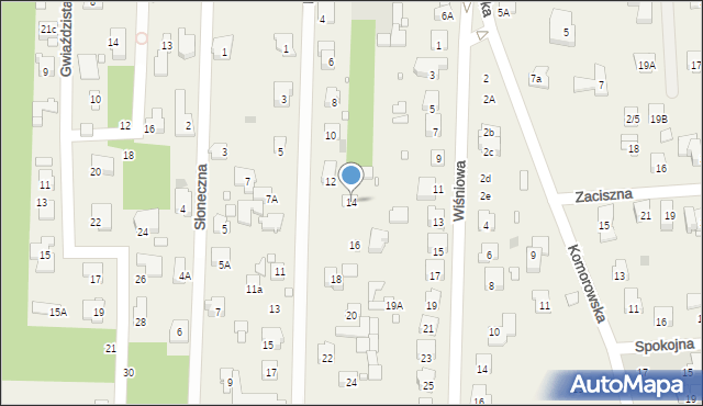 Nowa Wieś, Rzemieślnicza, 14, mapa Nowa Wieś
