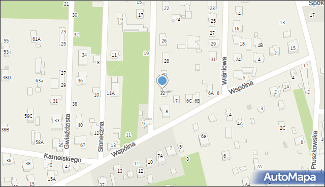 Nowa Wieś, Rzemieślnicza, 32, mapa Nowa Wieś