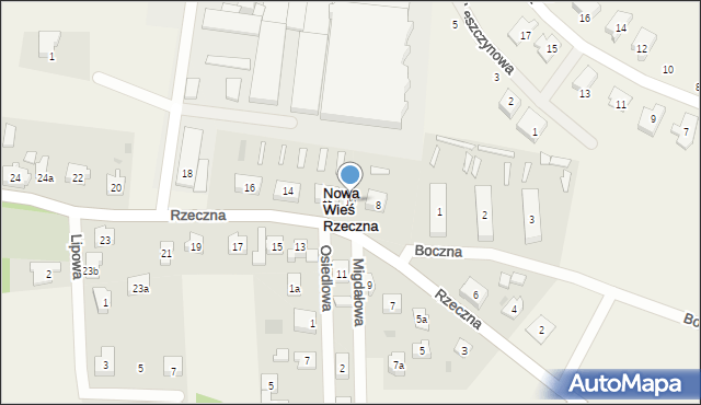 Nowa Wieś Rzeczna, Rzeczna, 10, mapa Nowa Wieś Rzeczna