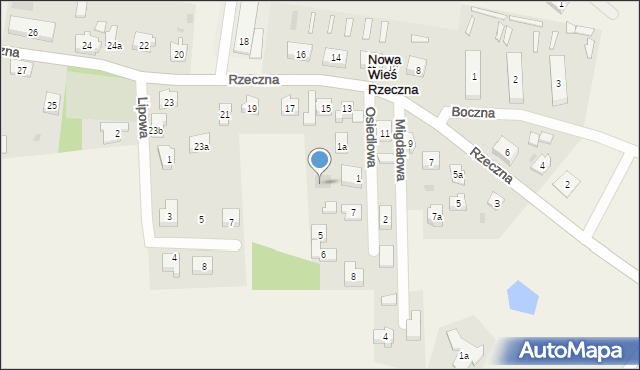 Nowa Wieś Rzeczna, Rzeczna, 15a, mapa Nowa Wieś Rzeczna