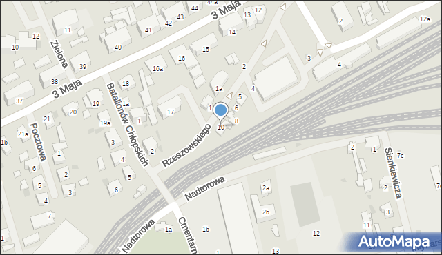 Nowogard, Rzeszowskiego Stanisława, 10, mapa Nowogard