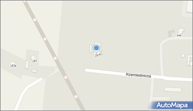 Nowy Tomyśl, Rzemieślnicza, 14, mapa Nowy Tomyśl