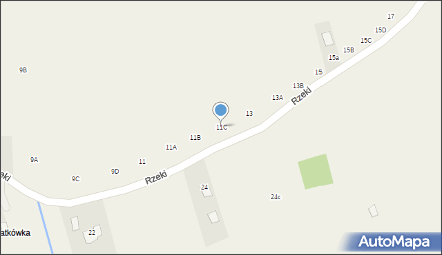 Odrzykoń, Rzeki, 11C, mapa Odrzykoń