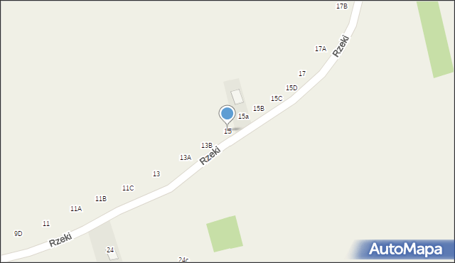 Odrzykoń, Rzeki, 15, mapa Odrzykoń