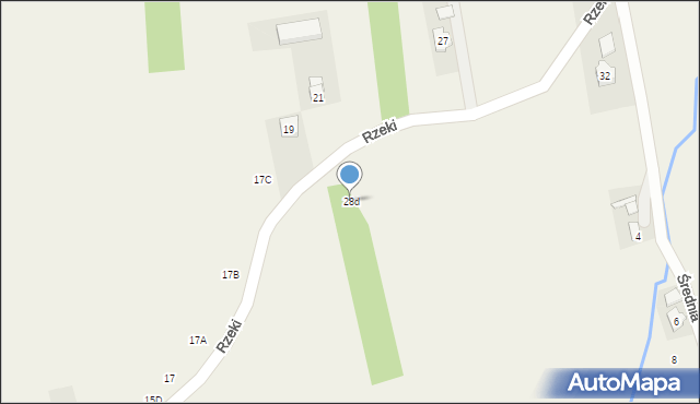 Odrzykoń, Rzeki, 28d, mapa Odrzykoń