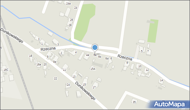 Opole, Rzeczna, 6a, mapa Opola