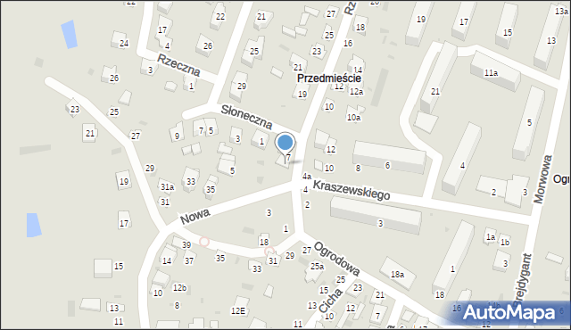 Opole Lubelskie, Rzemieślnicza, 7a, mapa Opole Lubelskie