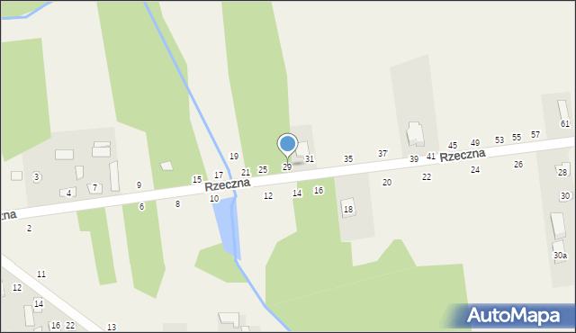 Orońsko, Rzeczna, 29, mapa Orońsko