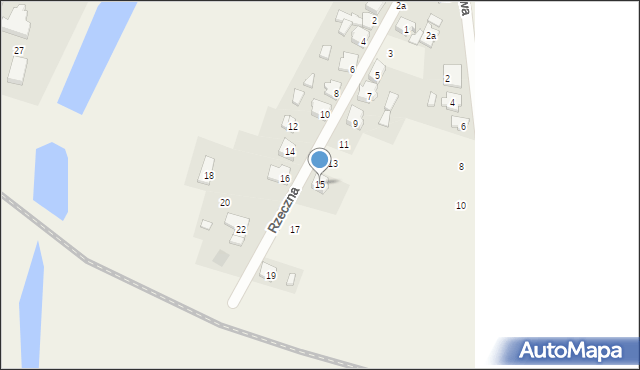 Orzechowo, Rzeczna, 15, mapa Orzechowo