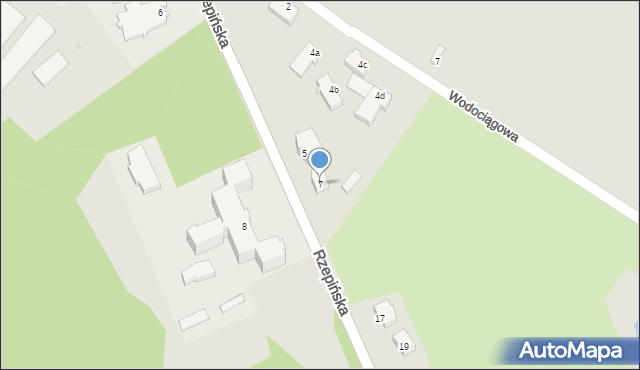 Ośno Lubuskie, Rzepińska, 7, mapa Ośno Lubuskie