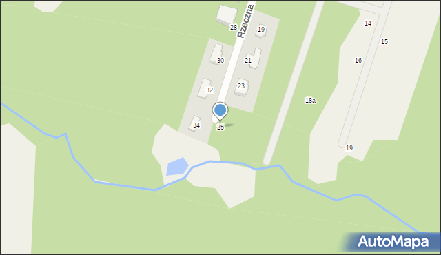 Osowiec, Rzeczna, 25, mapa Osowiec