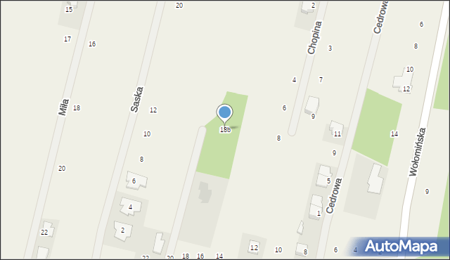 Ostrówek, Rzeczna, 18b, mapa Ostrówek