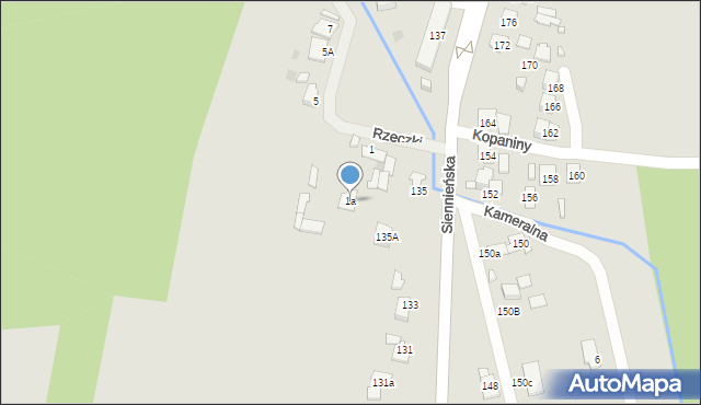 Ostrowiec Świętokrzyski, Rzeczki, 1a, mapa Ostrowiec Świętokrzyski