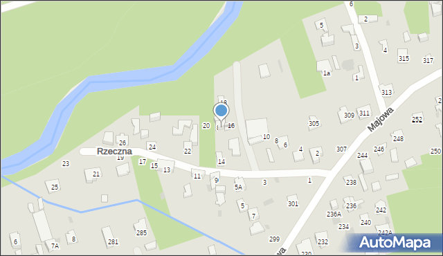 Otwock, Rzeczna, 84A, mapa Otwock