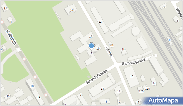 Otwock, Rzemieślnicza, 6, mapa Otwock