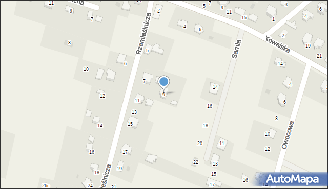 Pierściec, Rzemieślnicza, 9, mapa Pierściec