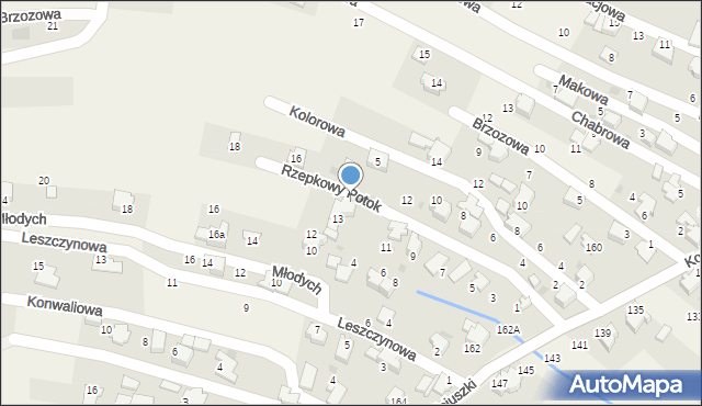 Pietrzykowice, Rzepkowy Potok, 15, mapa Pietrzykowice