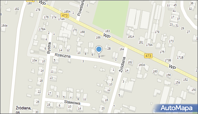 Piotrków Trybunalski, Rzeczna, 4, mapa Piotrków Trybunalski